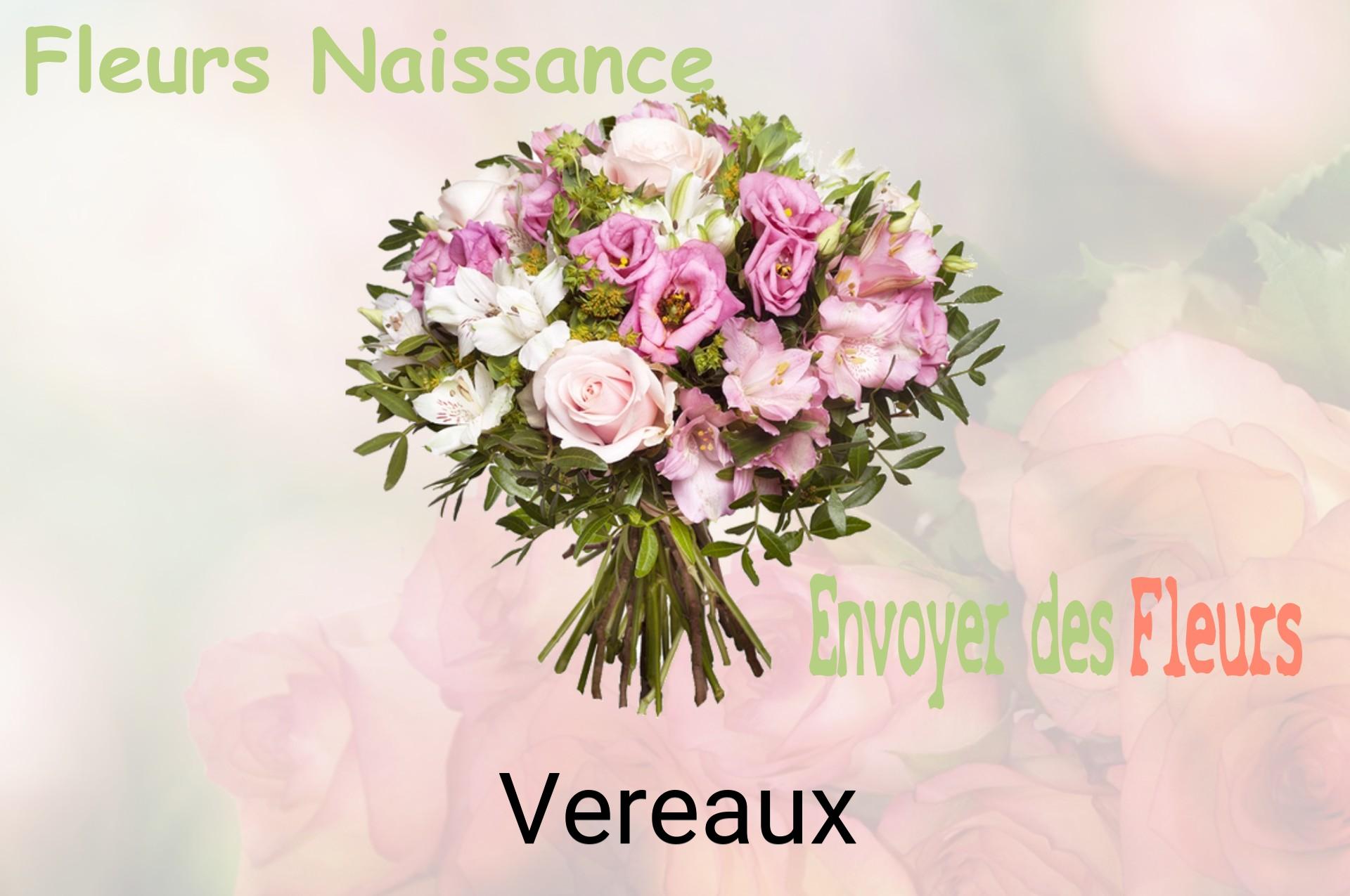 Bouquet de fleurs de naissance livré à Vereaux