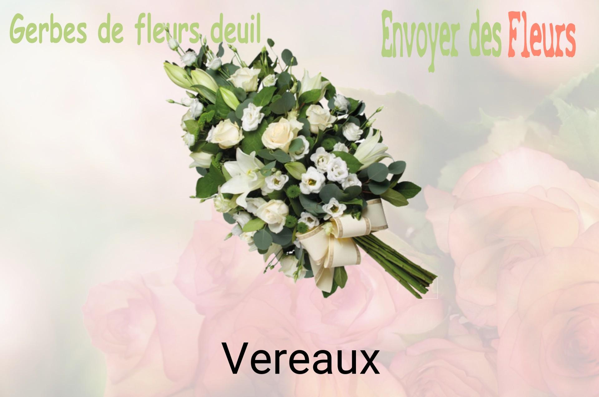 Gerbe de fleurs de deuil livrée à Vereaux
